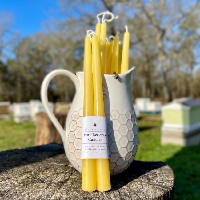 Pure Beeswax Taper Candles